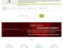 Tablet Screenshot of igecem.edomex.gob.mx