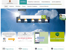 Tablet Screenshot of edomex.gob.mx
